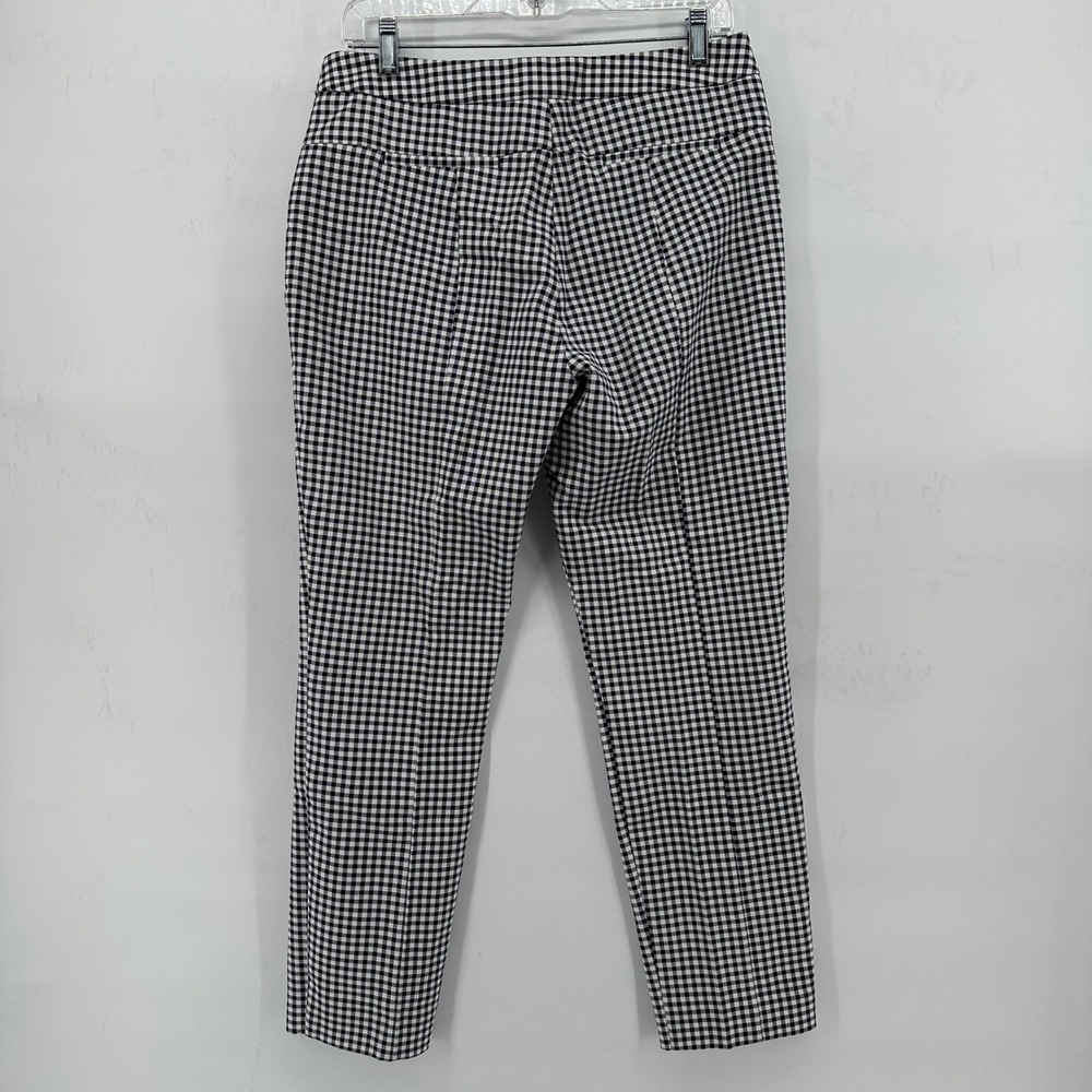 Adrianna Papell Women's Kate Fit Gingham Capri Pant NWT $89 Cotton Pockets Sz 8 - Picture 4 of 11